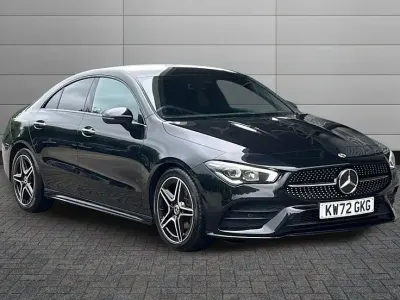 Used Mercedes CLA180 AMG Line Premium 136 HP (100 kW) 2023 Cosmos black Sedan