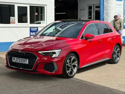 Used Audi A3 S-Line 110 HP (80 kW) 2023 Red Sedan
