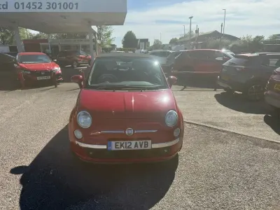 Używany Fiat 500C Lounge 69 KM (50 kW) 2012 Czerwony Kabriolet