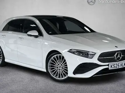 Used Mercedes A200 AMG line 163 HP (119 kW) 2025 White Hatchback