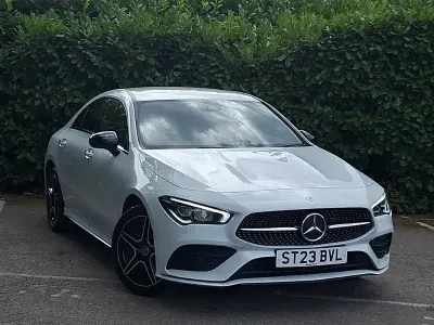 Used Mercedes CLA250 AMG Line Premium 218 HP (160 kW) 2023 White Coupe