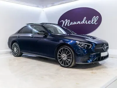 Used Mercedes E400 AMG line 2022 Blue Sedan