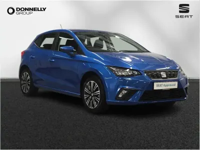 Used Seat Ibiza SE Technology 94 HP (69 kW) 2025 Blue Hatchback