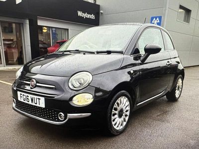 Used Fiat 500 Lounge 69 HP (50 kW) 2016 Black Hatchback