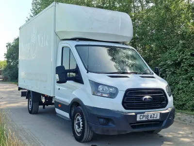 Used Ford Transit 130 HP (95 kW) 2018 White Cabriolet