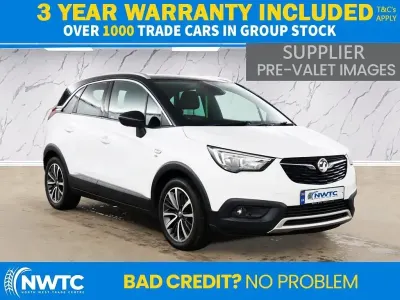 Used Vauxhall Crossland X Elite 81 HP (59 kW) 2018 White SUV