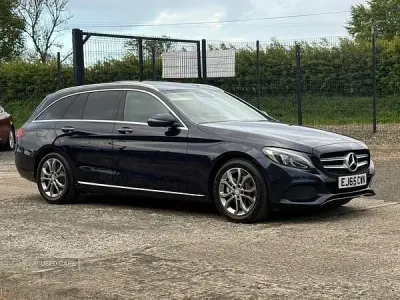 Used Mercedes C220 Premium 170 HP (125 kW) 2015 Blue Estate