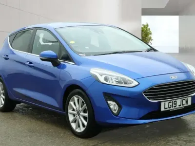 Usado Ford Fiesta Titanium X 100 HP (73 kW) 2019 Azul Citadino