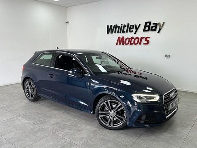Used Audi A3 S-Line 150 HP (110 kW) 2017 Blue Hatchback