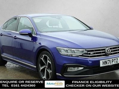 Blue Used 2021 VW Passat R-line Sedan | £18,970 (A bit pricey)
