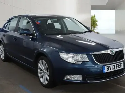 Used Skoda Superb SE 140 HP (102 kW) 2013 Blue Hatchback