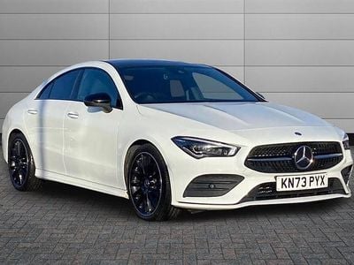 Polar white Used 2023 Mercedes CLA220 AMG Line Premium Plus Sedan | £28,790 (Fair price)