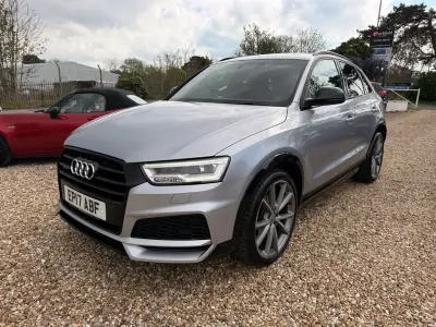 Used Audi Q3 Black Edition 184 HP (135 kW) 2017 Floret silver with dark interior trim SUV