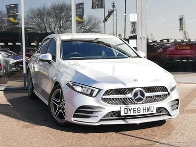 Used Mercedes A200 AMG line 163 HP (119 kW) 2018 Silver Hatchback