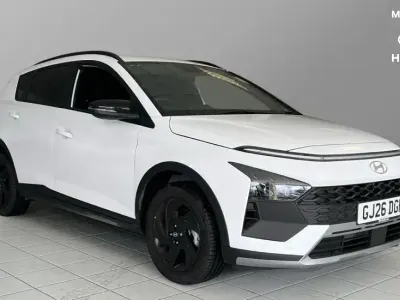 New Hyundai Bayon Blackline 90 HP (66 kW) 2026 Atlas white SUV