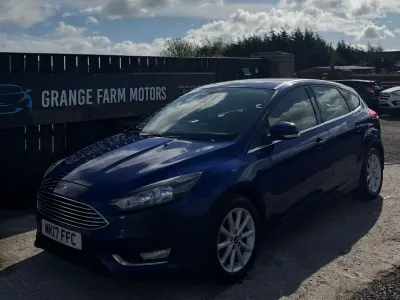 Used Ford Focus Titanium 2017 Blue Hatchback