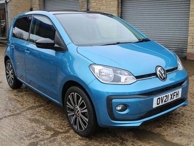 Used VW up! Black Edition 65 HP (47 kW) 2021 Blue Hatchback