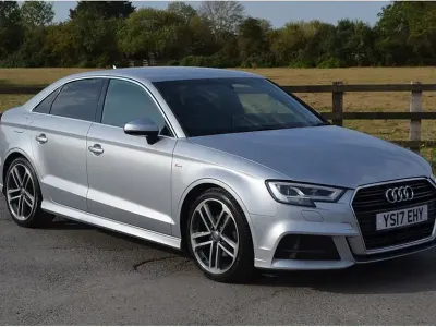 Used Audi A3 S-Line 150 HP (110 kW) 2017 Silver Sedan