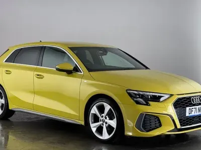 Used Audi A3 Sportback S-Line 150 HP (110 kW) 2022 Yellow Hatchback