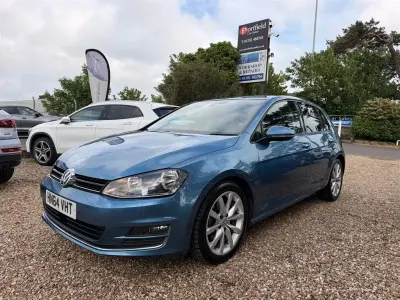 Used VW Golf VII GT 150 HP (110 kW) 2014 Blue with dark interior trim Hatchback