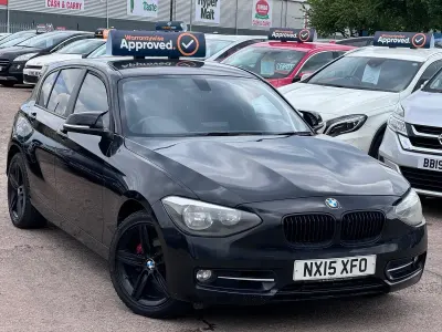 Used BMW 120 Sport Line 2015 Black Hatchback