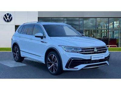 Pure white Used 2025 VW Tiguan Allspace R-line SUV | £33,379 (A bit pricey)