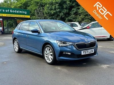 Used Skoda Scala SE L 110 HP (80 kW) 2022 Blue Hatchback