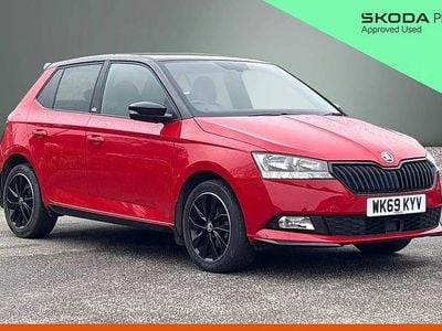 Used Skoda Fabia Monte Carlo 94 HP (69 kW) 2019 Corrida red black magic pearl effect Hatchback