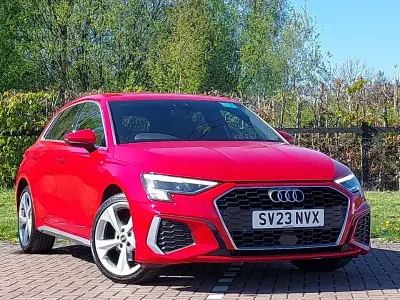 Used Audi A3 e-tron S-Line 204 HP (150 kW) 2023 Red Hatchback