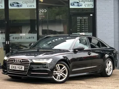 Usado Audi A6 S-Line 190 CV (139 kW) 2016 Negro Berlina