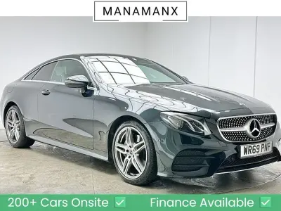 Used Mercedes E220 AMG line 194 HP (142 kW) 2019 Emerald green Coupe