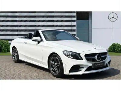Used Mercedes C200 AMG Line Premium Plus 180 HP (132 kW) 2020 White Cabriolet