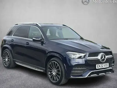 Used Mercedes GLE400 AMG line 330 HP (242 kW) 2022 Blue SUV
