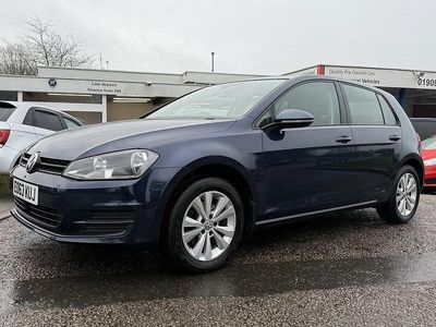 Used VW Golf VII SE 105 HP (77 kW) 2013 Blue Hatchback