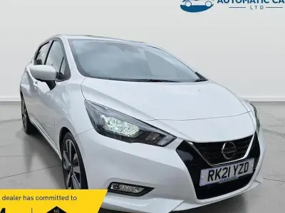 Used Nissan Micra Tekna 92 HP (67 kW) 2021 White Hatchback