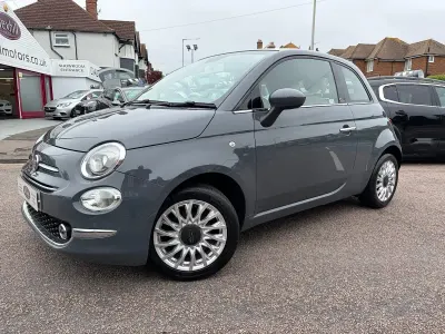 Used Fiat 500 Lounge 69 HP (50 kW) 2019 Grey Cabriolet