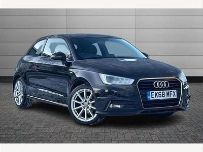 Mythos black Used 2018 Audi A1 S-Line Hatchback | £8,495 (Fair price)