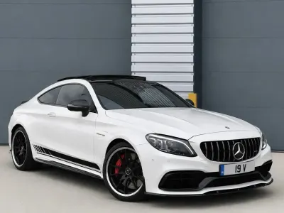 Used Mercedes C63S AMG Premium Plus 503 HP (369 kW) 2019 White Coupe