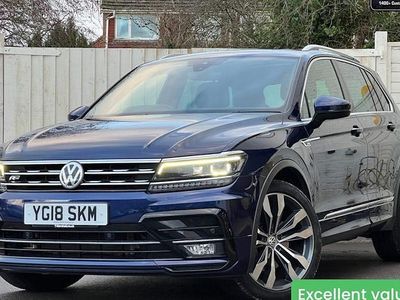 Used VW Tiguan R-line 180 HP (132 kW) 2018 Blue SUV