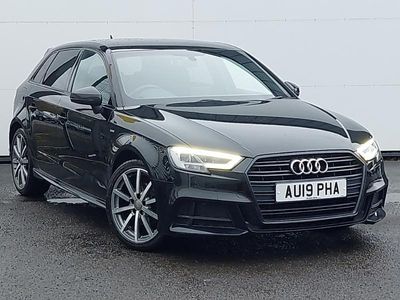 Used Audi A3 Black Edition 116 HP (85 kW) 2019 Black Sedan