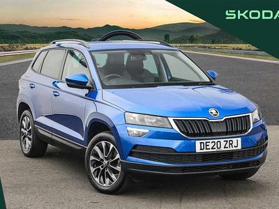 Used Skoda Karoq SE 116 HP (85 kW) 2020 Race blue SUV