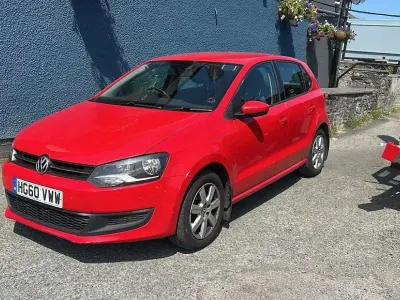 Used VW Polo SE 75 HP (55 kW) 2011 Red Hatchback
