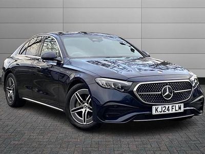 Nautic blue Used 2024 Mercedes E200 AMG line Sedan | £36,450 (Fair price)