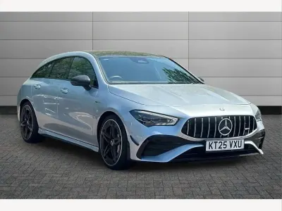 Käytetty Mercedes CLA35 AMG Premium Plus 301 HP (221 kW) 2025 Hopea Farmari