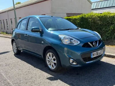 Used Nissan Micra Acenta 80 HP (58 kW) 2016 Blue Hatchback