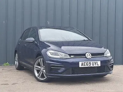 Used VW Golf VII R-line 150 HP (110 kW) 2019 Blue Hatchback