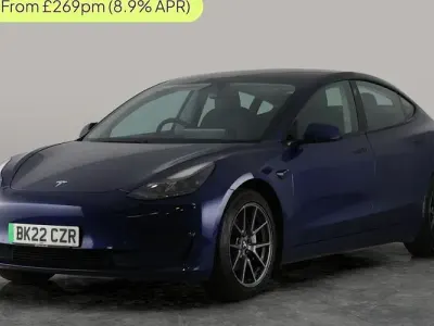 Begagnad Tesla Model 3 Long Range AWD 366 kW (498 HK) 2022 Blå Sedan