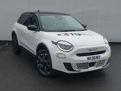 New Fiat 600 La Prima 100 HP (73 kW) 2026 Bicolour  ocean green with black roof SUV