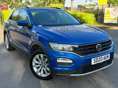 Used VW T-Roc SE 115 HP (84 kW) 2020 Blue SUV