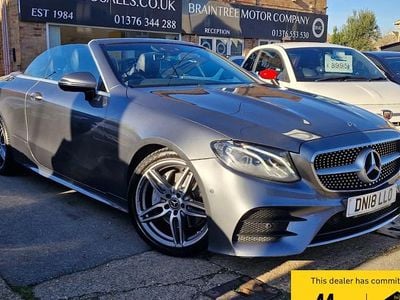 Grey Used 2018 Mercedes E220 AMG line Cabriolet | £18,995 (Fair price)